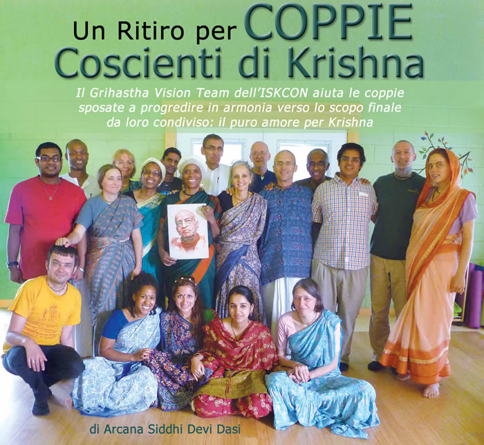 Un ritiro per coppie coscienti di Krishna